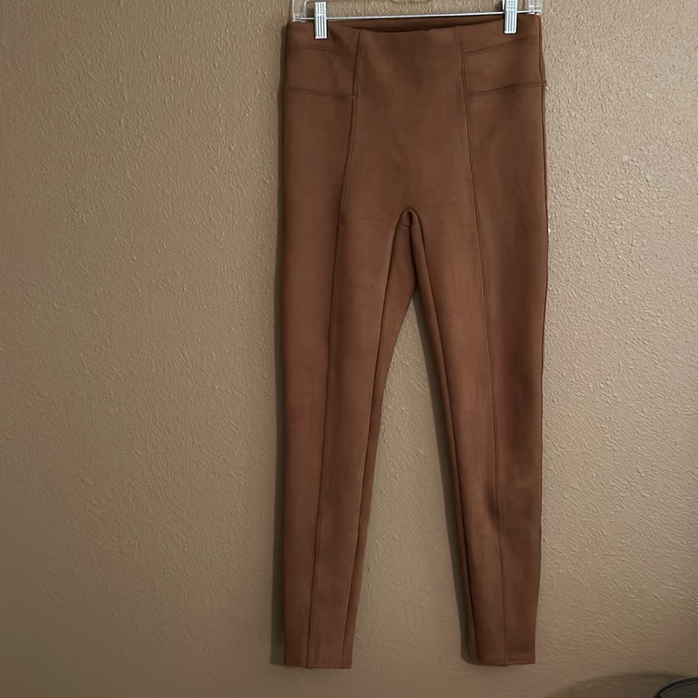 Faux leather Carmel color leggings